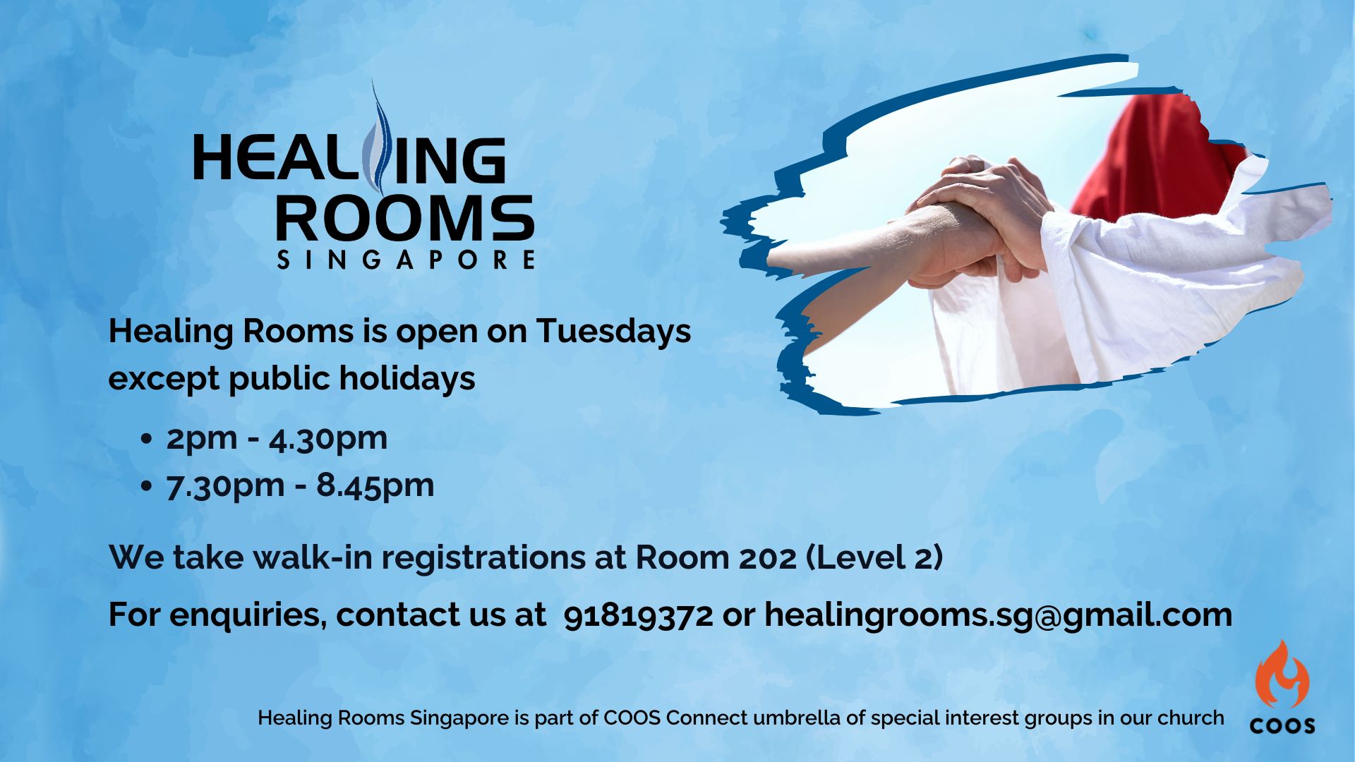 healing, prayer, ministry, support
