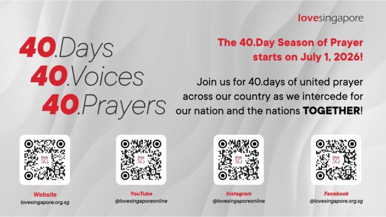 Love Singapore 40 Days of Prayer