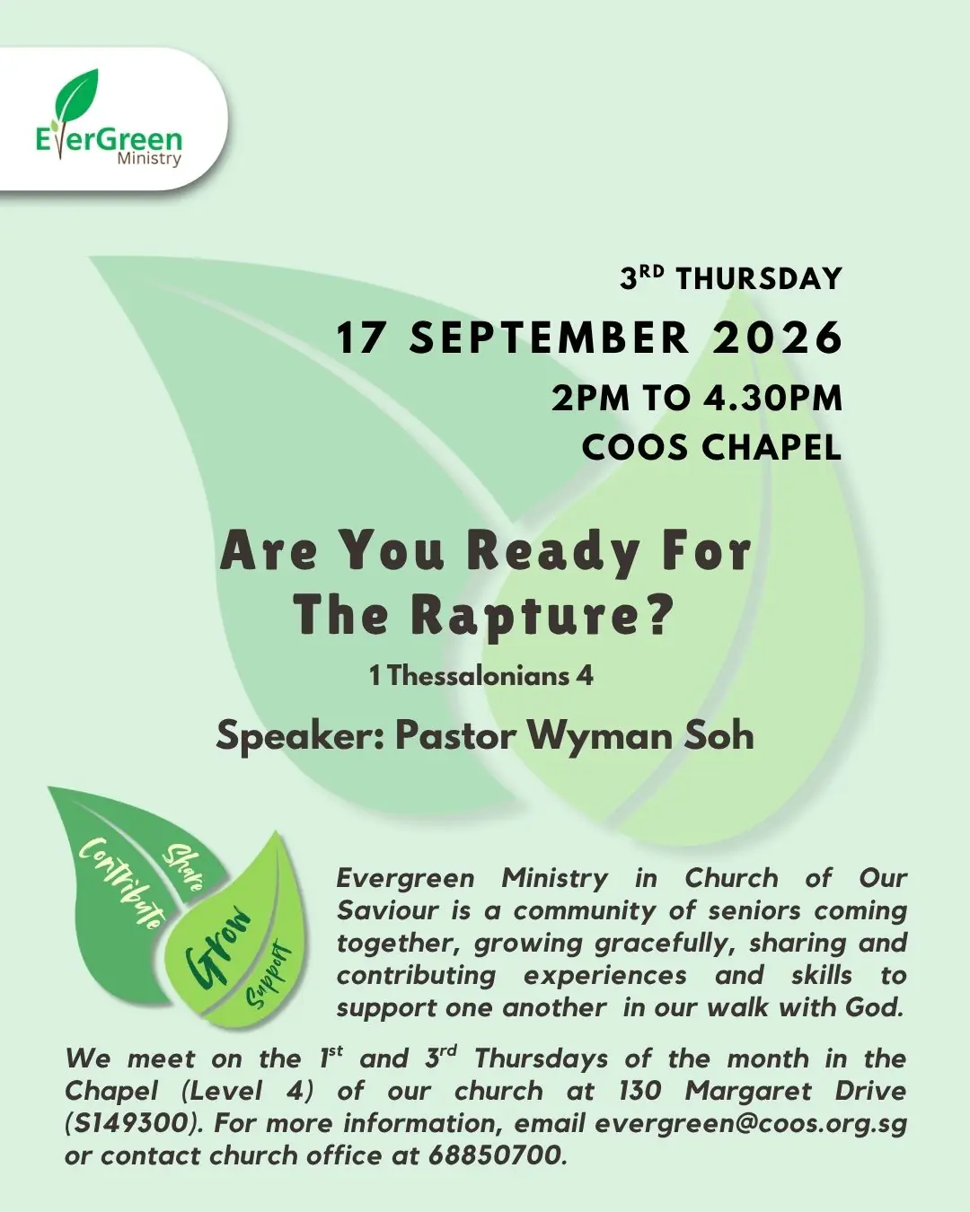 Evergreen - Ready for Rapture