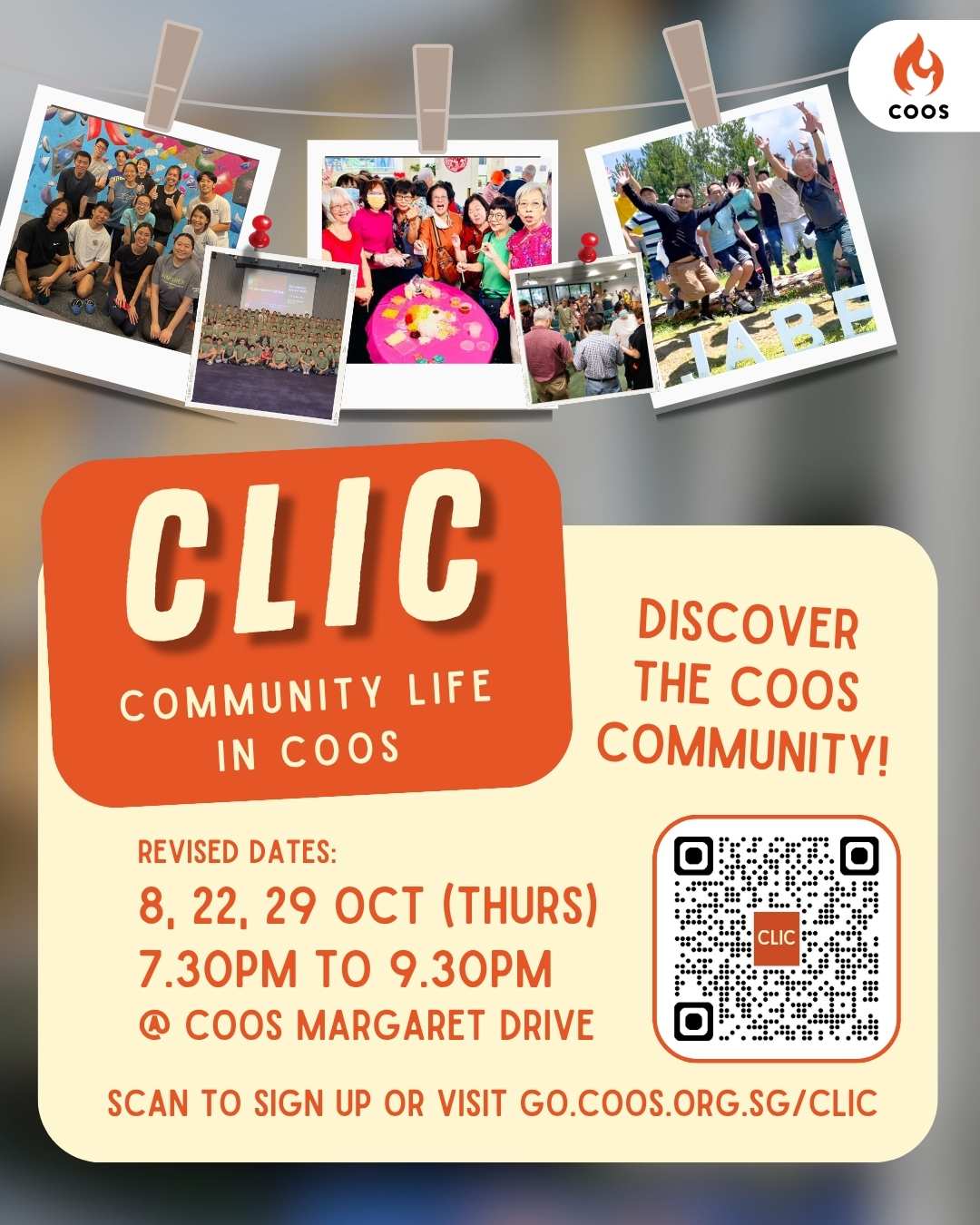 CLIC Revised dates in Oct 2026